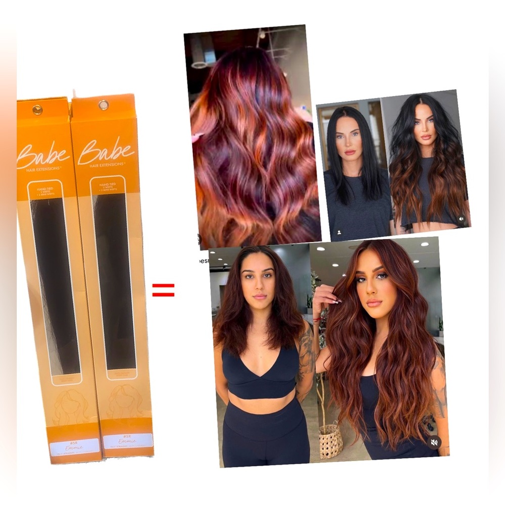 2 sets of Babe hand-tied weft extensions “emmie”
